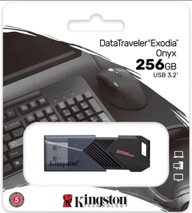 Kingston 256 GB DataTraveler Exodia Onyx USB 3.2-Flash-Laufwerk Speicherstick schwarz - Bild 1 von 5
