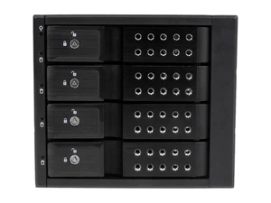 Startech 4 Bay Aluminum Trayless Hot Swap Mobile Rack Backplane For 3.5in Sas - Picture 1 of 7