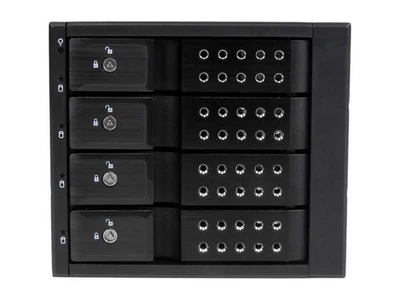 Startech 4 Bay Aluminum Trayless Hot Swap Mobile Rack Backplane For 3.5in Sas - Image 1 of 4
