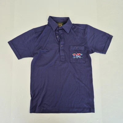 Camisa Polo BENTLEY Pequeña Azul Para Hombre De Colección Golf Retro Bordado Logo Foto 1 de 4
