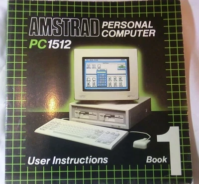 AMSTRAD PC1512 - GENUINE USER MANUAL (NEW) - Image 1 of 2