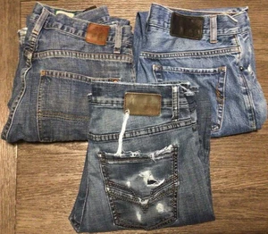 De colección Para Hombre Tommy Hilfiger BKE Lote De 3 Vaqueros Relajados Bootcut Botón Envejecido - Imagen 1 de 17