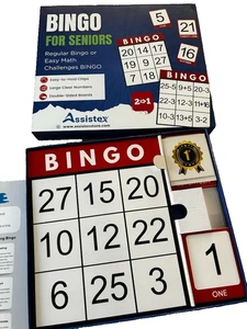 Carte da bingo per anziani con stampa grande Assistex nuove - Foto 1 di 3