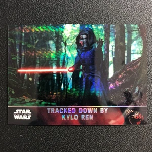 2016 Topps Star Wars the Force Awakens Chrome Tracked Down By Kylo Ren Prism /99 - Picture 1 of 3