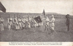 POLSKA Poland - I wojna światowa - Armia Polska we Francji - Generał Haller skła - Picture 1 of 2