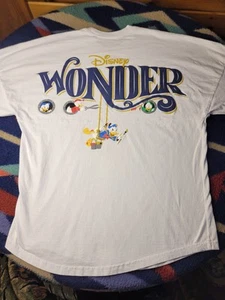 Disney Cruise Line Wonder Spirit Jersey Long Sleeve Mens Medium Donald Duck - Picture 1 of 8