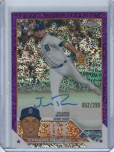 2023 Topps cromo Jermaine Palacios púrpura moteado refractor autógrafo automático radiocontrol  - Imagen 1 de 1