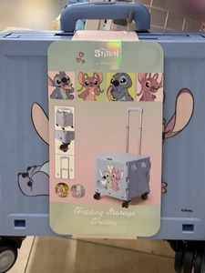 Disney Stitch & Angel Cassa Portaoggetti da Viaggio con Manico e Ruote Trolley - Foto 1 di 7