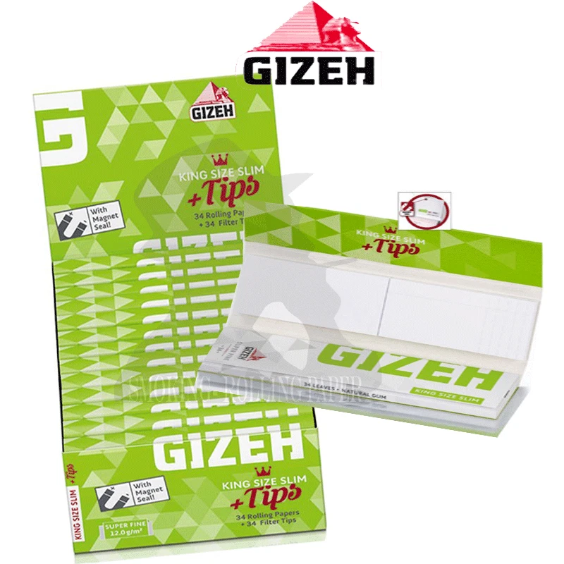 CARTINE GIZEH SUPER FINE KING SIZE LUNGHE E FILTRI IN CARTA PAPERS 26 BOOKLETS - Image 1 of 1