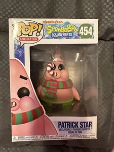 Funko Pop! SpongeBob SquarePants #454 - Patrick Star - Candy Cane 2018 - Rare - Picture 1 of 6