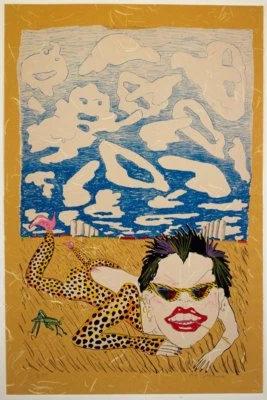 ENORME LÁPIZ FIRMADO RED GROOMS Lorna Doone Original MEDIOS MIXTOS Ltd. "10/19" 1980 Foto 1 de 4