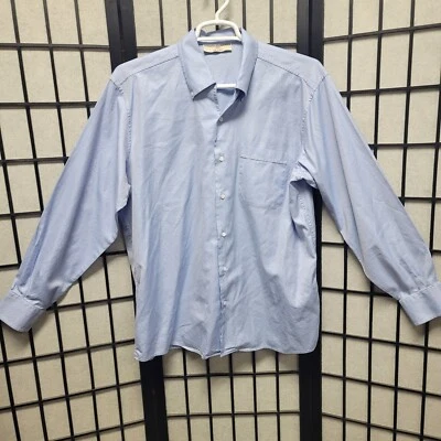 Luciano Barbera Men's XL Blue 100% Cotton Shirt With a Pocket Made in Italy B86 - Image 1 of 4