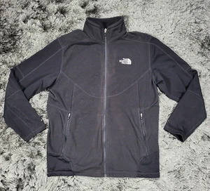 The North Face Fleecejacke Herren L schwarz Flashdry Logo Mock Neck Reißverschlusstaschen - Bild 1 von 18