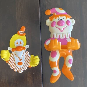 Toofie The Clown Toothbrush Holder & Clancey The Clown Soap Dish - Picture 1 of 4