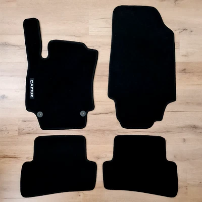 Alfombrillas Coche Terciopelo Renault Captur 2013 2020 Alfombra Negra Impermeable Nuevas Foto 1 de 4