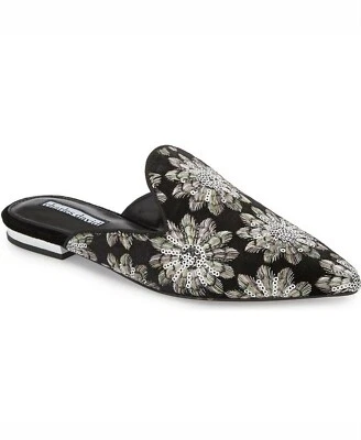 Women Charles David Collection Willis VELVET Mules Black/Silver size 6.5M B4HP - Image 1 of 3