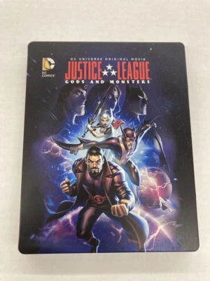 JUSTICE LEAGUE GODS AND MONSTERS STEELBOOK BLU RAY - Image 1 of 2