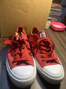 Converse Chuck Taylor All Star II 2 Ox Low Top Red/White Size 11 150149C - Picture 1 of 8