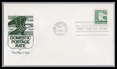 US FDC # 2111 "D" Rate (22c)  Artmaster  1985, 9f277 - Image 1 of 2