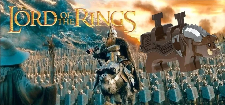 LEGO-Kampfwildschwein von Dáin Eisenfuß -Der Hobbit-Schlacht der fünf Heere Neu - Bild 1 von 3