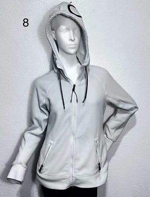 Calvin Klein Performance Polar Mujer Sudadera con Capucha S Cremallera Auriculares Acceso Azul Agua Foto 1 de 4