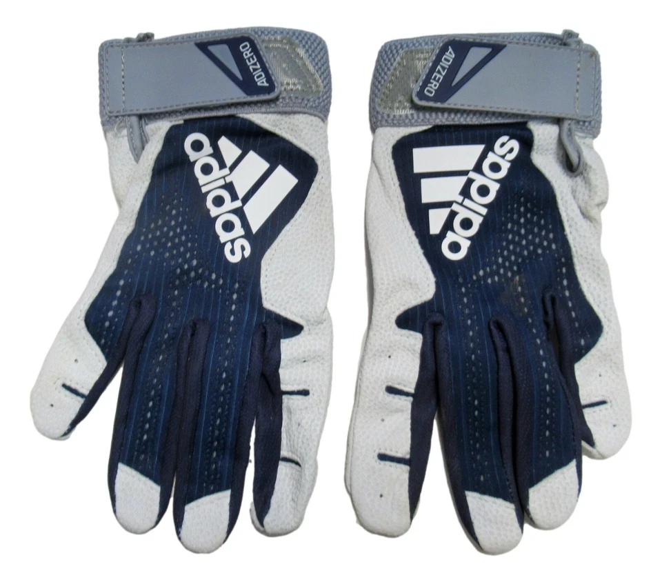 Carlos Correa Game Worn Used Adidas Blue White CC1 Batting Gloves XL Pair - Image 1 of 2