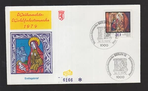 Berlin 1979 FDC - Weihnachten Christmas Die Geburt Christi - Picture 1 of 1