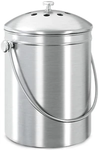 Utopia Kitchen Compost Bin for Kitchen Countertop, 1.3 Gallon Compost Bucket - Picture 1 of 12