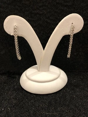 Orecchini in argento con zirconi cubici -Gioielleria Ottaviani Roma dal 1894 - Immagine 1 di 4