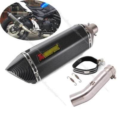 Juego de escape deslizable para moto Suzuki GSR750 BK750 51mm silenciador escape 470mm Foto 1 de 4