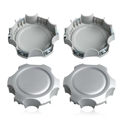 Tapacubos centrales de rueda plateados 4 piezas para Toyota 4Runner Tacoma 1996-2000 Foto 1 de 4