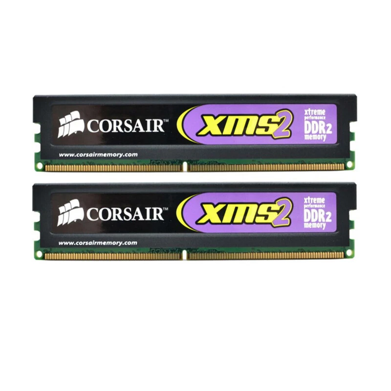 Memoria Corsair 2GB (2x1GB) PC2-6400U 800MHz DDR2 CM2X1024-6400C4 - Immagine 1 di 1