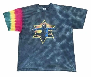 Bob Marley T Shirt Mens XL Tie Dye Gray Who Feels It Knows It Delta 1998 Vintage - Picture 1 of 12