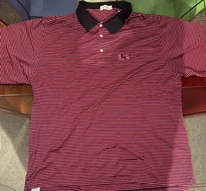 Peter Millar Bonita Bay Club Golf Polo Shirt Double Cotton Mens Size XXL Striped - Picture 1 of 8