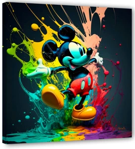 The Dance of Mickey Mouse Art Pop Modern Picture Top Mural Current Art GR42 - Picture 1 of 4