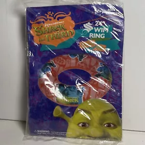 Neu in Verpackung 2007 Shrek The Third 3rd 24" Schwimmring aufblasbar Innenrohr schwimmender Poolspielzeug - Bild 1 von 4