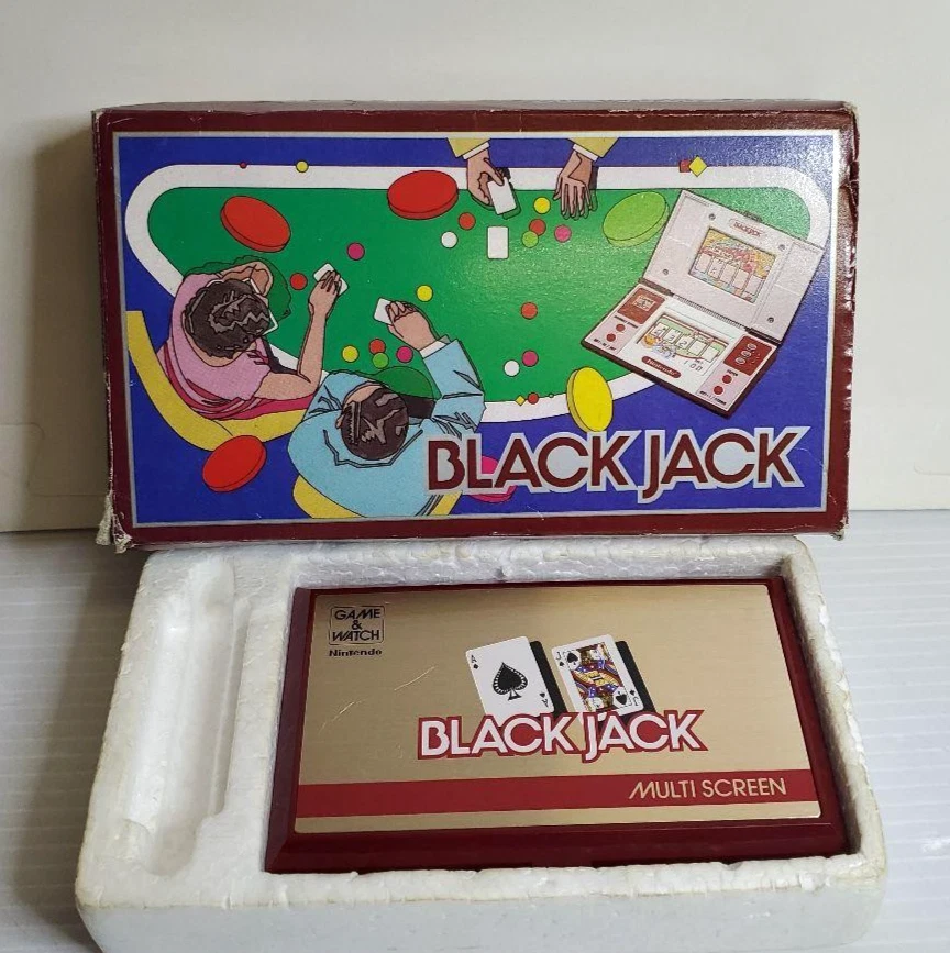 Nintendo Game & Watch Black Jack Retro Game w/Box Used Good Japan - Image 1 of 4