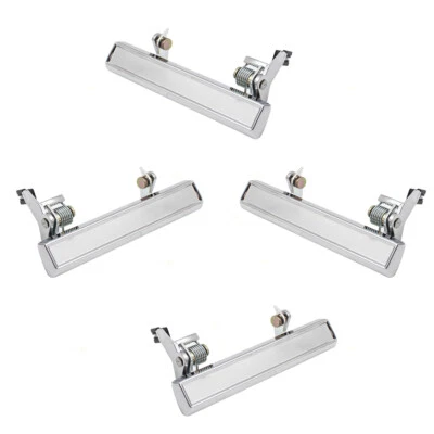 Juego de manijas de puerta exterior para modelos 76-88 GM 4 piezas cromadas exterior delantero o trasero Foto 1 de 4