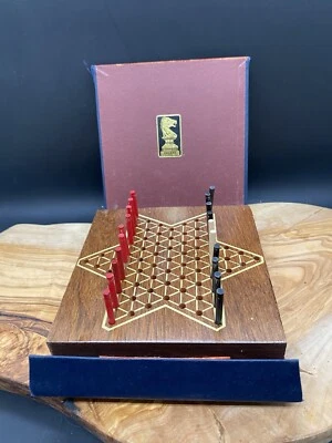 Drueke Vol. 100 clavijas de ajedrez de viaje de madera vintage Segunda Guerra Mundial *clavija Ching completa Foto 1 de 4