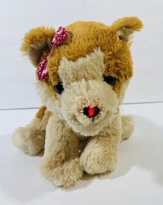 Barbie Pet Puppy Dog Plush Toy 11" Mattel Talks Barks Nose Lights Up Stuffed - Image 1 of 4