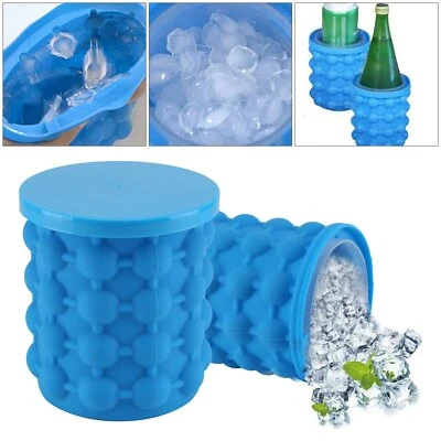 Küche Eisbehälter Silikon Eiswürfel Eiswürfelform Eiswürfelbereiter EisMaker - Bild 1 von 4