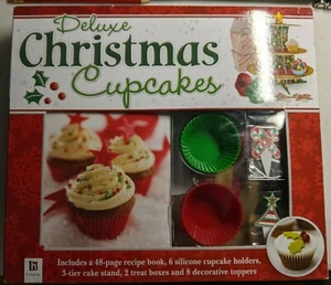 Hinkler Deluxe Christmas Cupcakes Kit Includes a 48 Page Recipe Book NIB - Picture 1 of 6