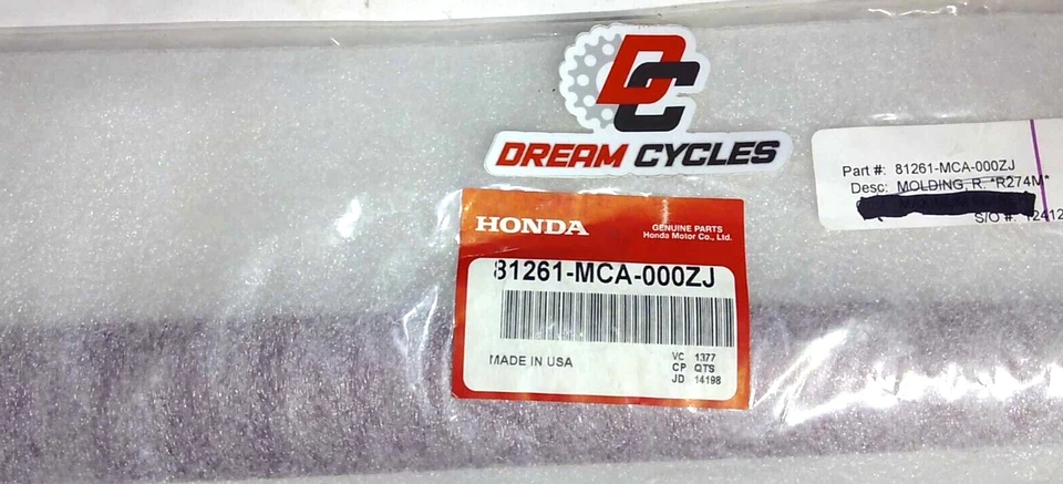 NUEVO OEM Honda Alforja Derecha Moldura 81261-MCA-000ZJ GL1800 Goldwing 2003-2004 Foto 1 de 1