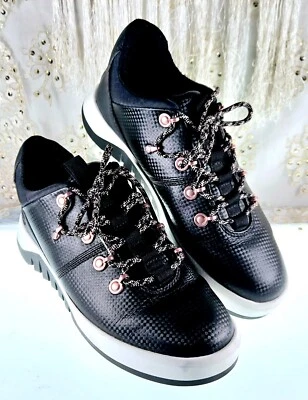 Timberland Mujer Talla 9 AK2E Supaway Tela Oxford Negro Tenis Zapatos Foto 1 de 4