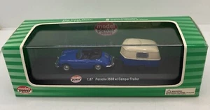 Model Powers Minis Porsche Convertible 356B with Camper Trailer - Picture 1 of 6