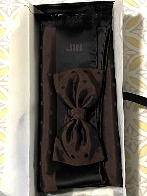 Nuevo conjunto de bufanda y lazo Michael Reslan Italia 100 % seda S Foto 1 de 4