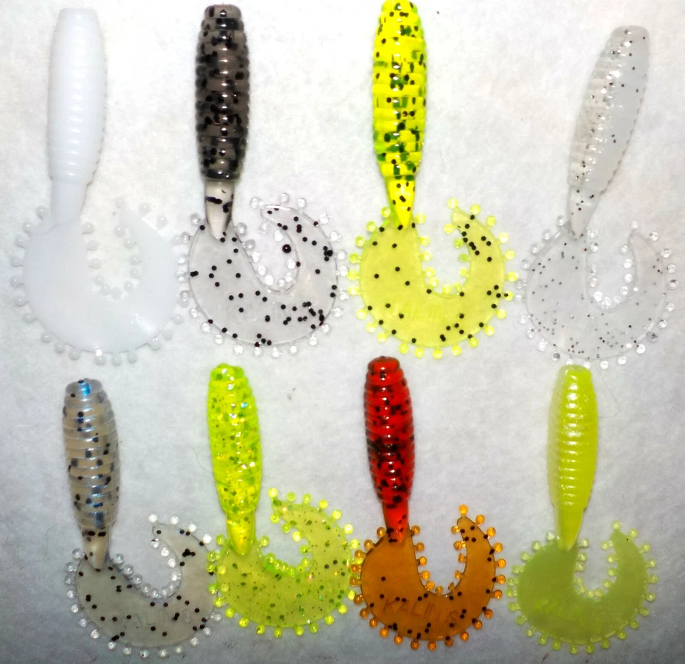 "NUEVO" SEÑUELO DE PESCA KALIN'S TICKLE GRUB BASS CRAPPIE WALLEYE ELECCIÓN DE COLOR Foto 1 de 1