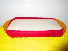 2005 Longaberger Bagel Basket W/ Liner, 3 Section Liner & Hard Plastic Lid Rare