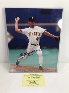 Tim Wakefield Pirates Signed 8x10 Rookie Photo Autographed 1993 - Picture 1 of 3