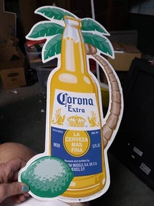 Vtg Corona Beer Bottle Shape Handle Mug Metal Sign. RARE!!! - Picture 1 of 5